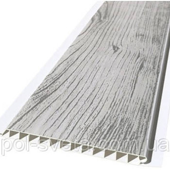 Панель пластикова Decomax Дуб вибілений 6000х100х7 мм Декоративний пластик для стін Листові пластикові панелі