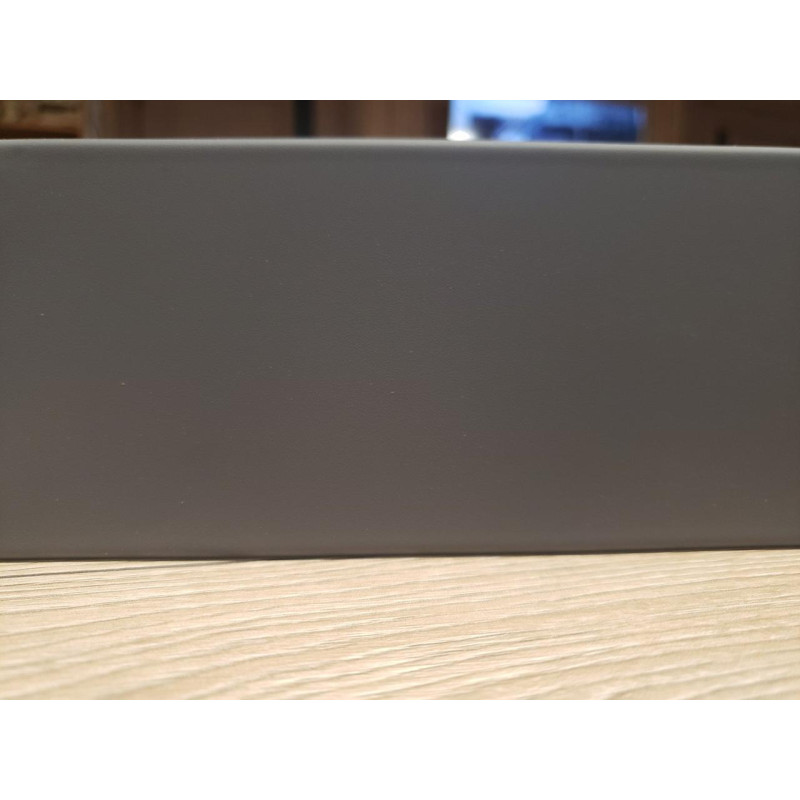 Плінтус Супер профіль ПП 1280 Титан гофті 2800х79х12.5 мм Плоский плінтус для підлоги Плінтус мдф фарбований