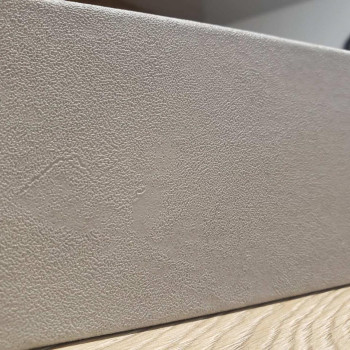 Плінтус Супер профіль Плінтус ПП 1280 Бетон світлий 2800х79х12.5 мм Широкий плінтус підлоговий Плоский плінтус