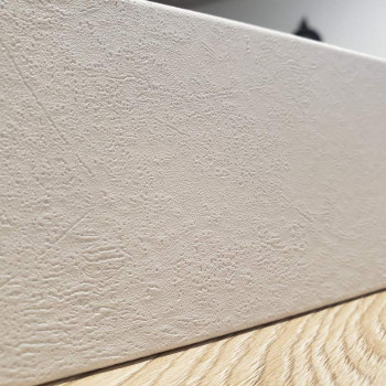 Плінтус Супер профіль ПП 1280 Цемент білий 2800х79х12.5 мм Прямий плінтус підлоговий Білий плінтус