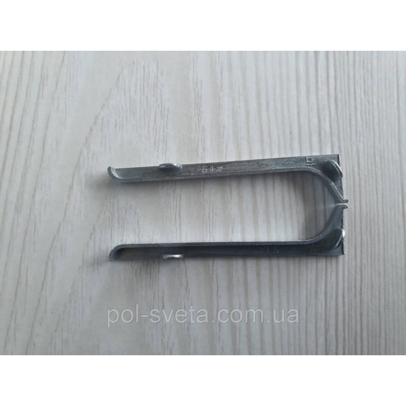 Закінченя на алюмінієвий плінтус 60 мм, пара ( срібло )