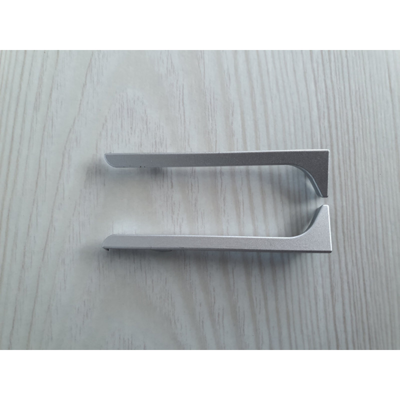 Закінченя на алюмінієвий плінтус 40 мм, пара, анодована ( срібло )