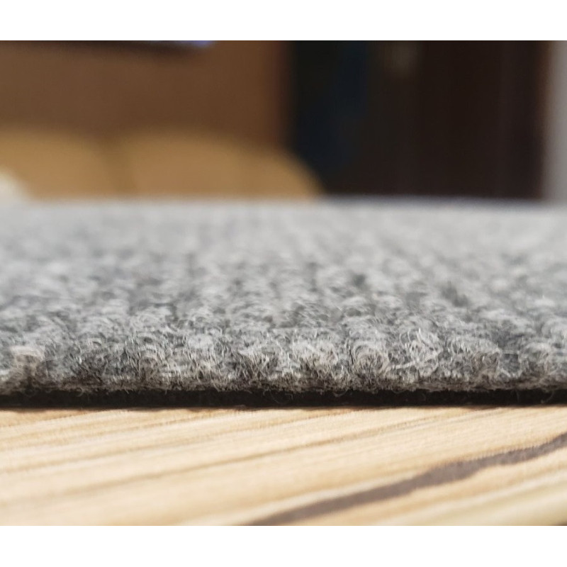 Самоклеюча плитка під ковролін 60х60 світло-сіра