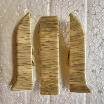 Пара закінчень для плінтуса ПВХ  Дуб Альпійський 28107