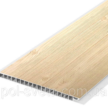 Панель пластикова Decomax D-04 Сосна 6000х250х8 мм Вагонка для стін та стелі Оздоблювальний пластик