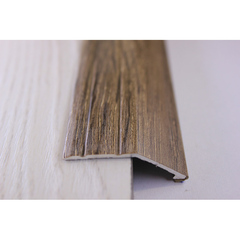 Алюмінієвий підлоговий поріг для перепаду в 12 мм, ширина 40 мм , Дуб Капучино ( АП-008)