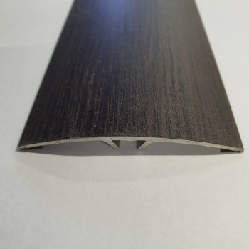 Алюмінієвий підлоговий поріг шириною 60 мм Венге 2700мм