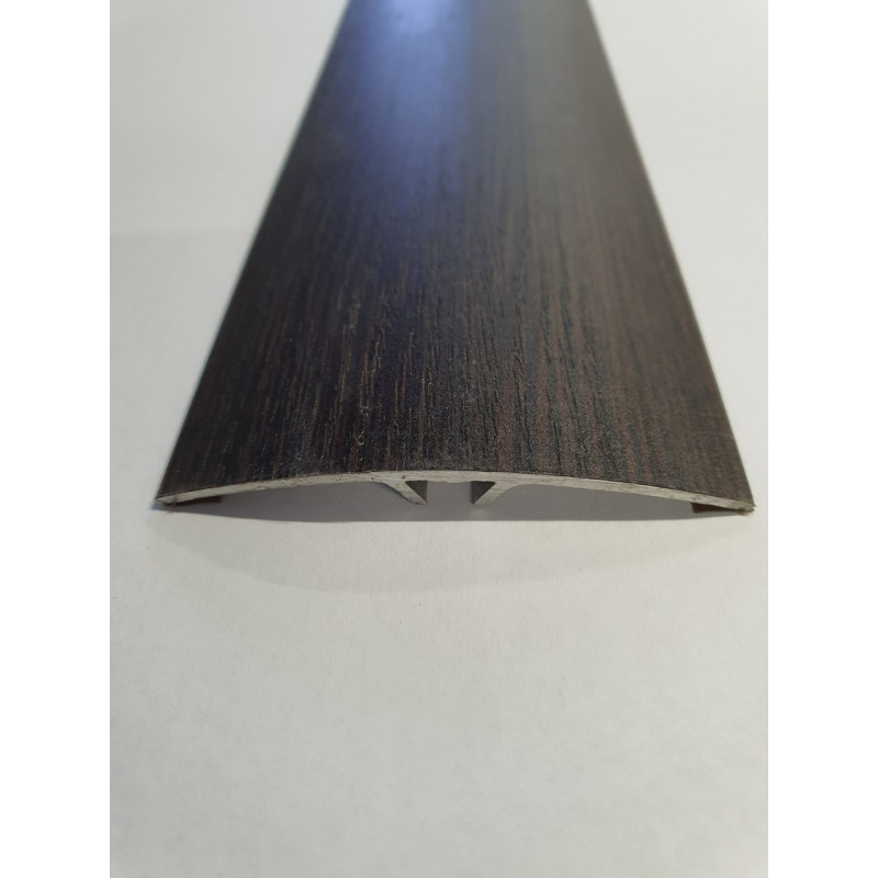 Алюмінієвий підлоговий поріг шириною 60 мм Венге