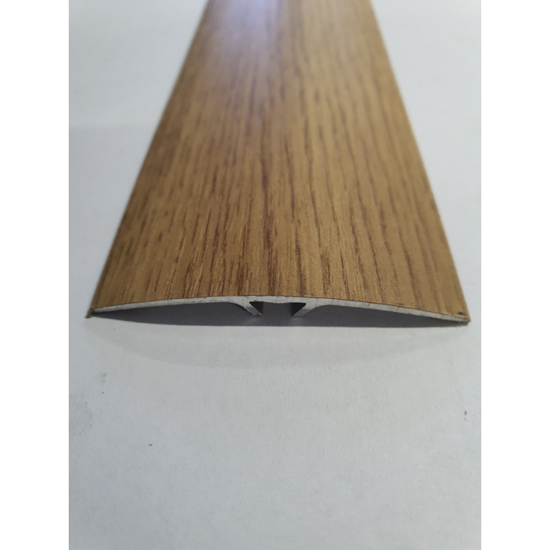 Напівкруглий підлоговий поріг з прихованим кріпленням шириною 60 мм, Дуб  (АП-014)