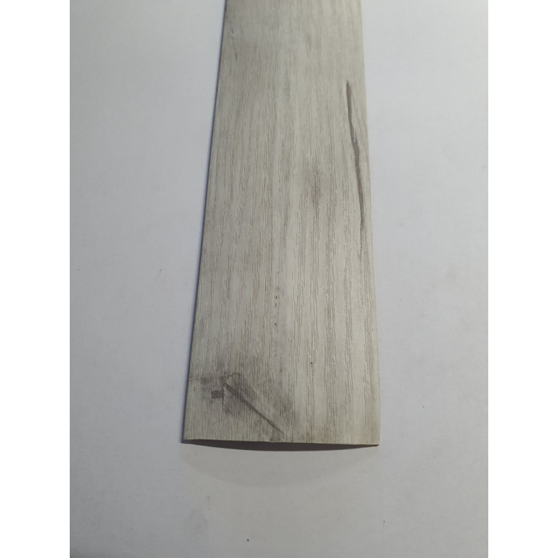 Напівкруглий підлоговий поріг шириною 60 мм, Ясінь Сірий (АП-014)