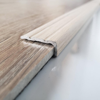 Кутовий алюмінієвий поріжок 24*10мм, Дуб Глазго