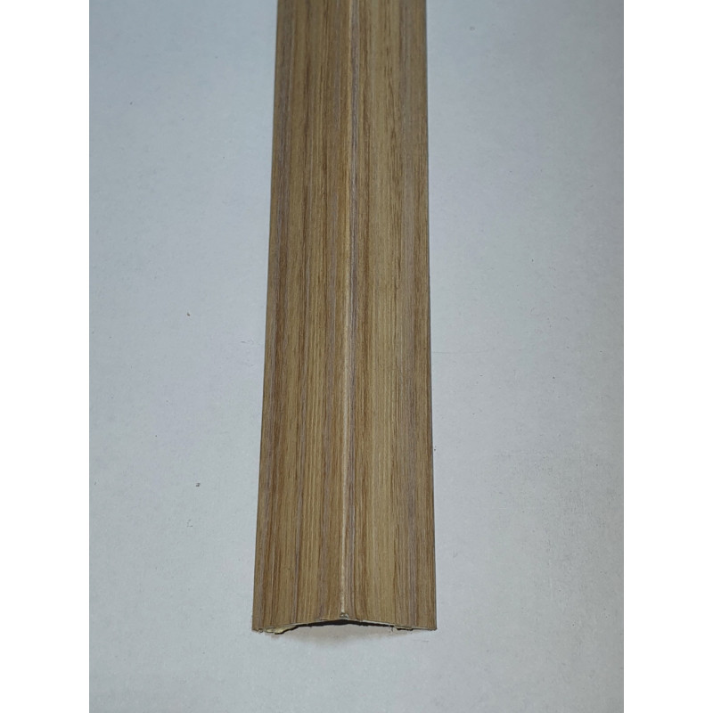 Кутовий алюмінієвий поріжок зовнішний 20*20мм довжина 2,70м Дуб Сірий