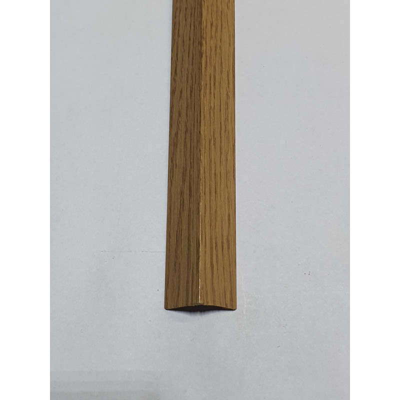 Поріжок кутовий алюмінієвий Алюпро 20х20мм 2.70 м Дуб Алюмінієвий поріжок для сходинки Декоративний поріжок