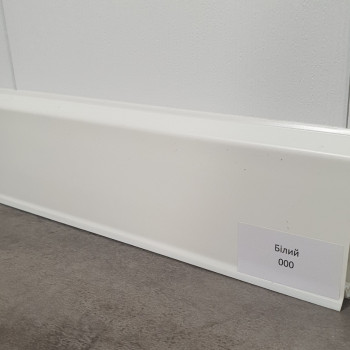 Плінтус ПВХ Grun Holz 20x70x2500 мм, Білий 000