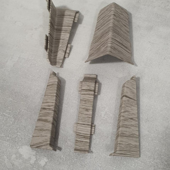 З'єднання до плінтуса ПВХ Grun Holz 70 мм, Себринг 482