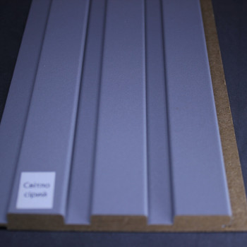 Стінові панелі МДФ Суперпрофіль 12117 Світло Сірий