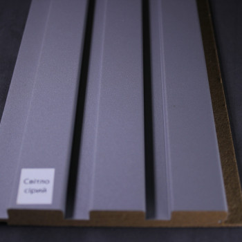 Стінові панелі МДФ Суперпрофіль 12117 Світло Сірий