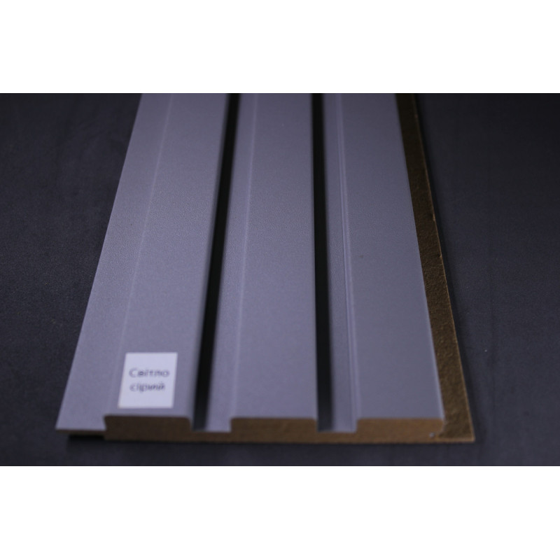 Стінові панелі МДФ Суперпрофіль 12117 Світло Сірий