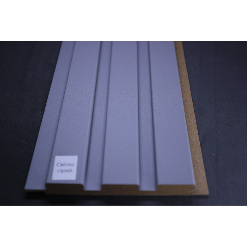 Стінові панелі МДФ Суперпрофіль 12117 Світло Сірий