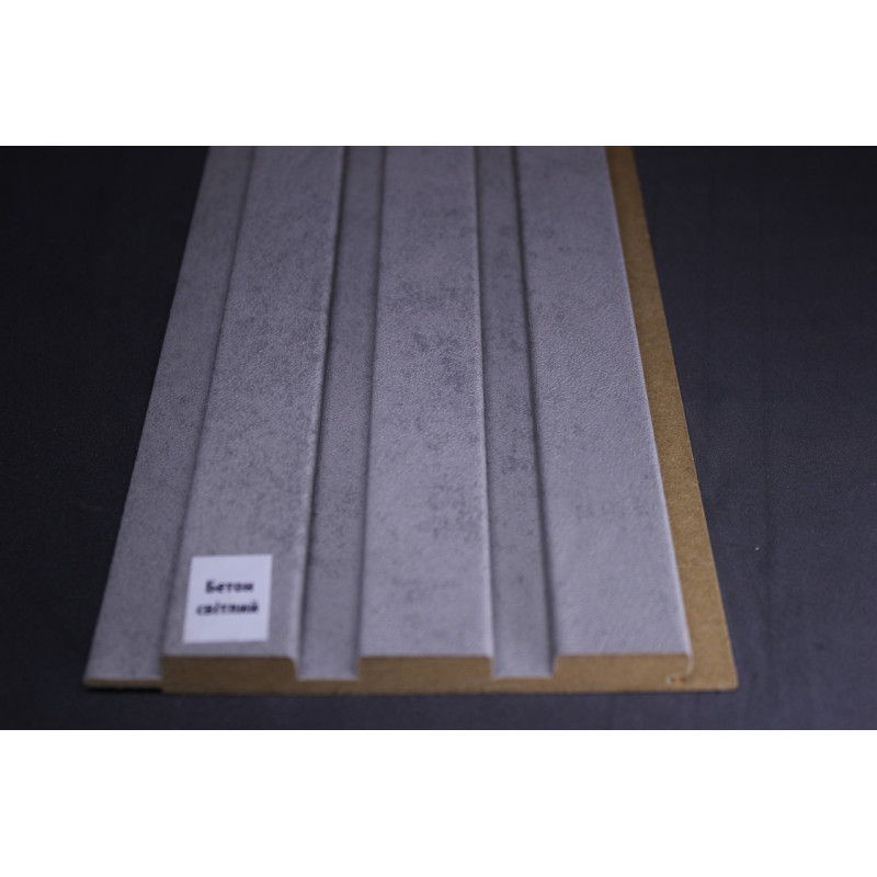 Стінові панелі МДФ Суперпрофіль 12117 Бетон Світлий