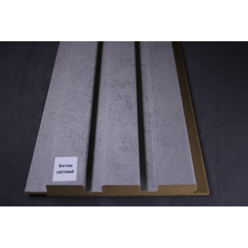 Стінові панелі МДФ Суперпрофіль 12117 Бетон Світлий