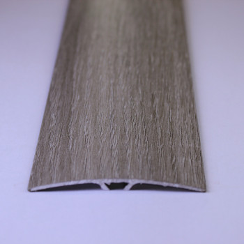 Напівкруглий підлоговий поріг з прихованим кріпленням шириною 60 мм, Дуб Попелястий (АП-014)