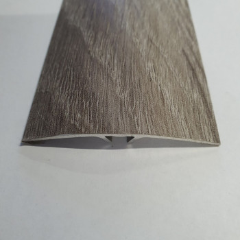 Напівкруглий підлоговий поріг з прихованим кріпленням шириною 60 мм, Дуб Попелястий (АП-014)