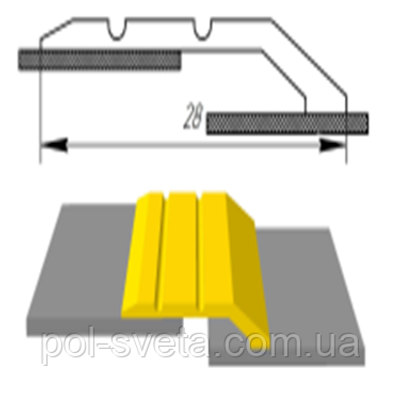 Алюмінієвий поріг Бук АП-007 довжина 1800