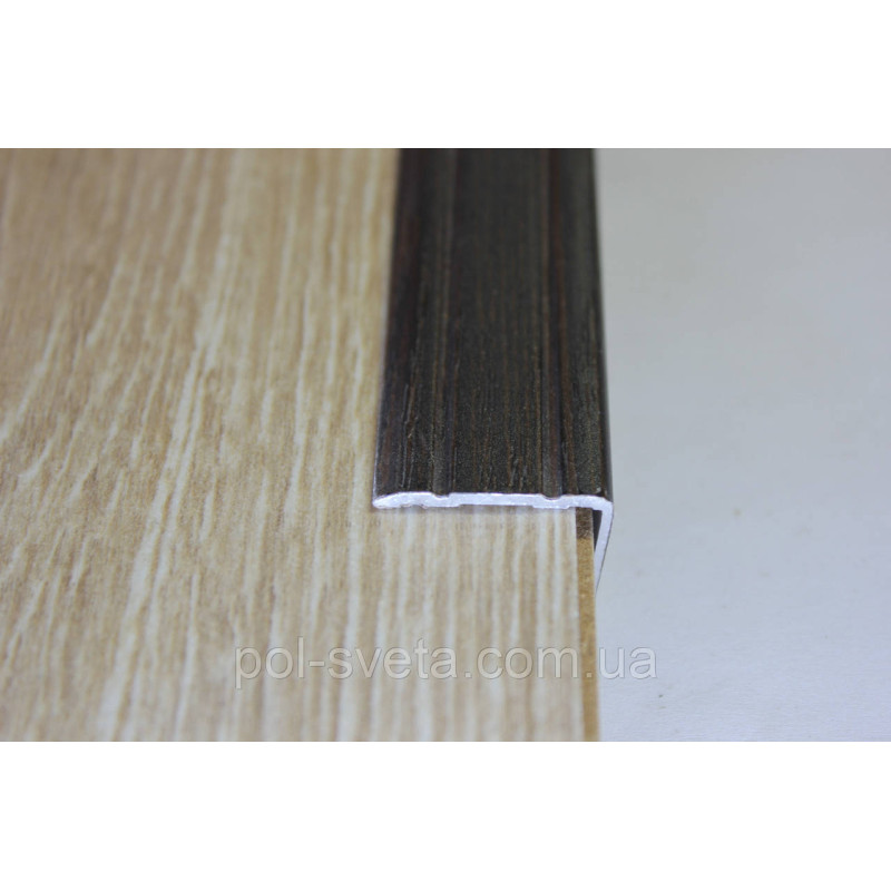 Поріг Алюмінієвий 23,5х19 L-подібний довжина 2,7м, Венге (УЛ-121)