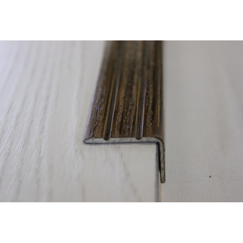 Поріг Алюмінієвий 23,5х19 L-подібний довжина 2,7м, Горіх (УЛ-121)