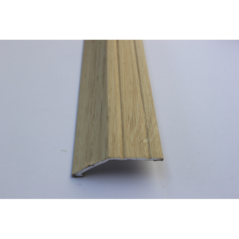 Алюмінієвий підлоговий поріг для перепаду в 12 мм, ширина 40 мм , Ясень Світлий ( АП-008)