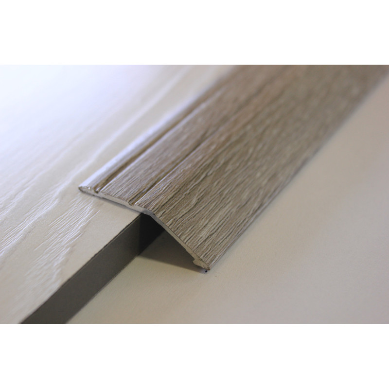 Алюмінієвий підлоговий поріг для перепаду в 12 мм, ширина 40 мм ,Дуб Попелястий ( АП-008)