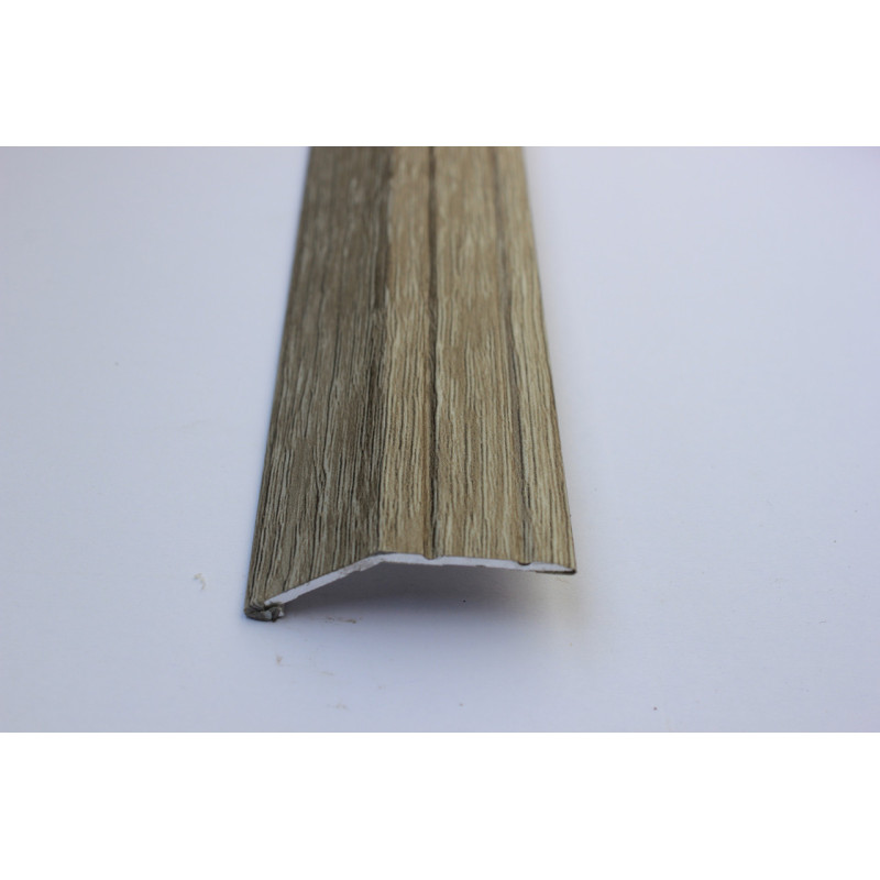Алюмінієвий підлоговий поріг для перепаду в 10 мм, ширина 40 мм ,Дуб Попелястий( АП-008)