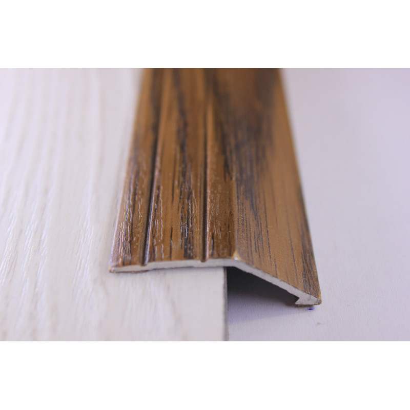 Алюмінієвий підлоговий поріг для перепаду в 12 мм, ширина 40 мм ,Горіх ( АП-008)