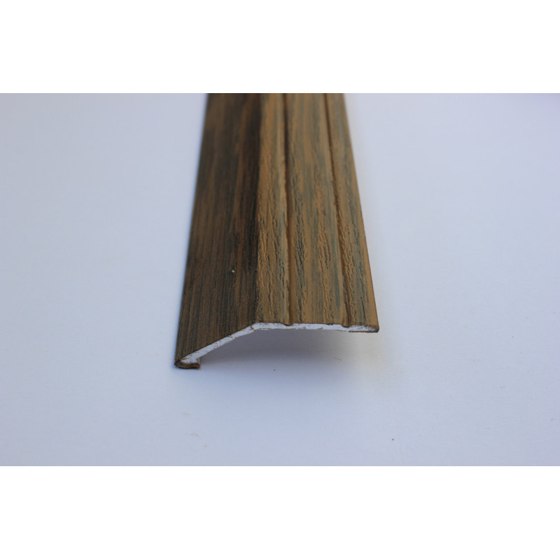 Алюмінієвий підлоговий поріг для перепаду в 10 мм, ширина 40 мм ,Горіх( АП-008)