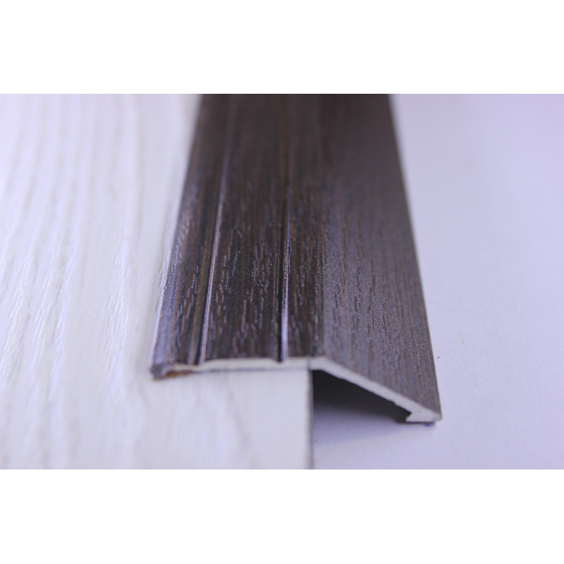 Алюмінієвий підлоговий поріг для перепаду в 12 мм, ширина 40 мм ,Венге ( АП-008)