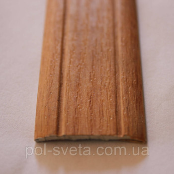 Поріг Алюмінієвий 28мм х 2мм відкритий монтаж, Бук (900 мм)