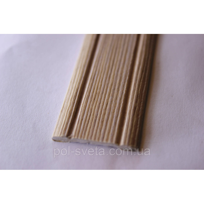 Поріг Алюмінієвий 28мм х 2мм відкритий монтаж, Дуб сірий (АП005)