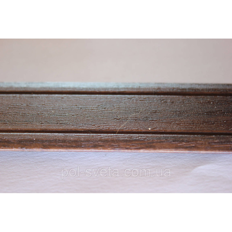 Поріг Алюмінієвий 28мм х 2мм відкритий монтаж, Каштан (АП005)