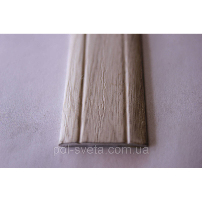 Поріг Алюмінієвий 28мм х 2мм відкритий монтаж, Дуб Глазго (АП005)