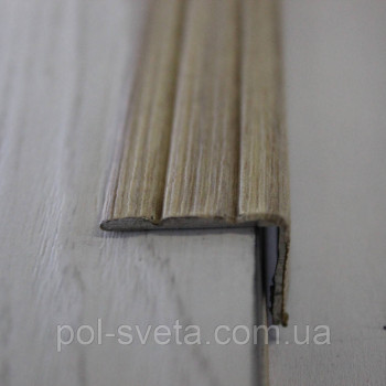 Поріг Алюмінієвий 23,5х19 L-подібний, Дуб Сірий (УЛ-121)