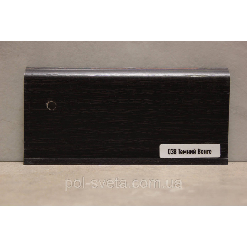 Плінтус ПВХ ТерПол 22х70х2200 мм, Темний Венге 038