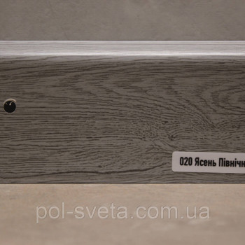 Плінтус ПВХ ТерПол 22х70х2200 мм, Ясень Північний 020