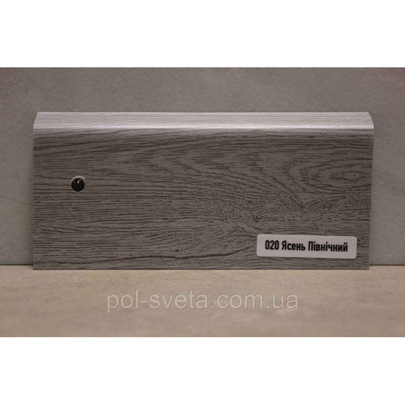 Плінтус ПВХ ТерПол 22х70х2200 мм, Ясень Північний 020