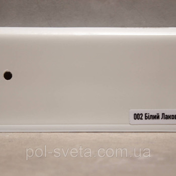 Плінтус ПВХ ТерПол 22х70х2200 мм, Білий Лакований 002