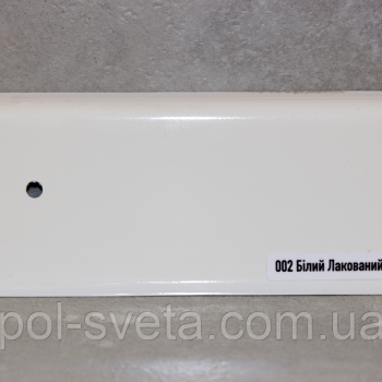 Фурнітура до плінтуса ПВХ ТерПол 22х70х2200 мм, Білий 001