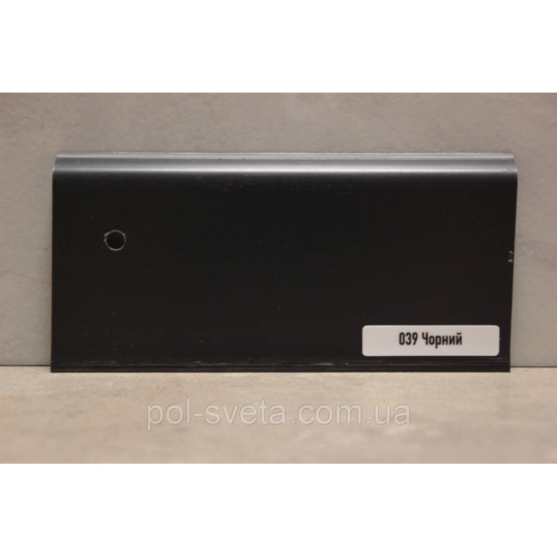 Плінтус ПВХ ТерПол 22х70х2200 мм, Чорний 039