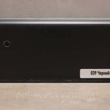 Плінтус ПВХ ТерПол 22х70х2200 мм, Чорний 039