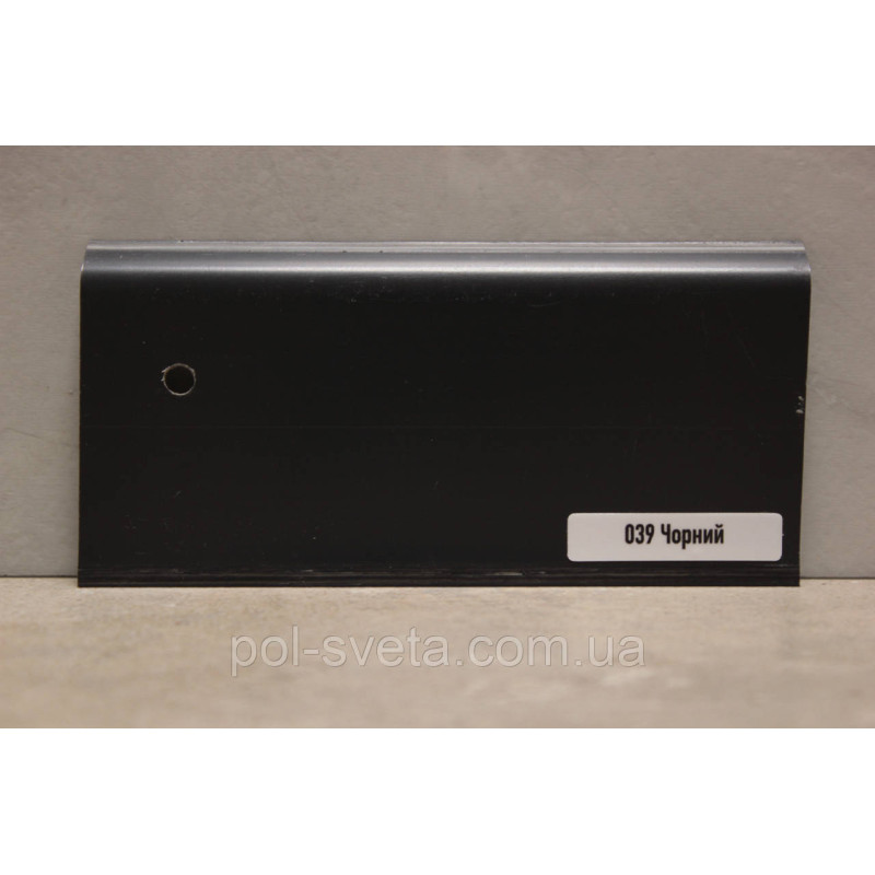 Плінтус ПВХ ТерПол 22х70х2200 мм, Чорний 039