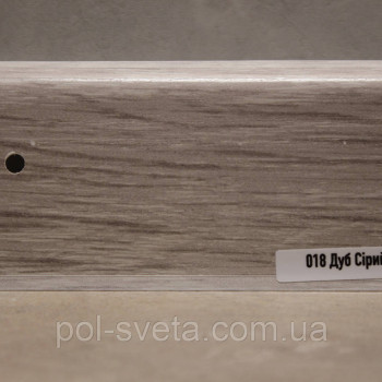 Плінтус ПВХ ТерПол 22х70х2200 мм, Дуб Сірий 018